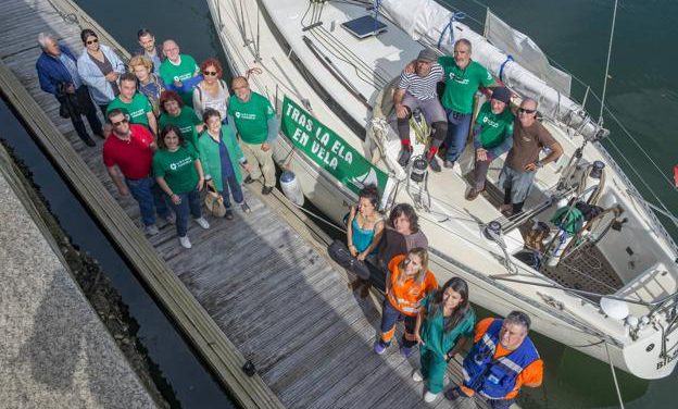 «En este velero viajan conmigo los 4.000 afectados por ELA en España»