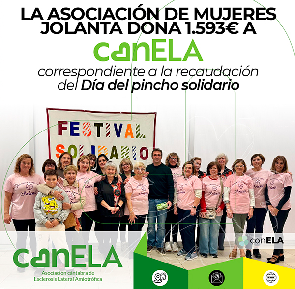 Asociacion_JOLANTA_Polanco_Donación_a_CanELA LA ASOCIACIÓN DE MUJERES JOLANTA DONA 1.593€ A CANELA