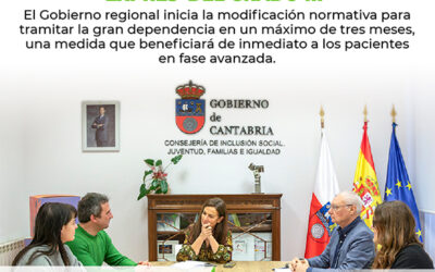 Cantabria acelera la aplicación de la Ley ELA: Ayudas de hasta 9.850 euros mensuales y reconocimiento ¨express¨ del grado III+