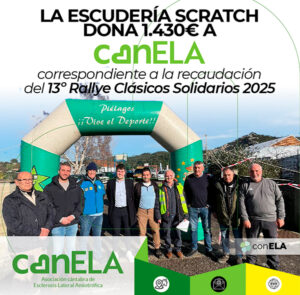 La escudería SCRATCH dona 1430 € a CanELA