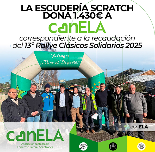 La escudería SCRATCH dona 1430 € a CanELA