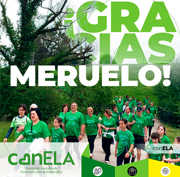 Marcha solidaria contra el ELA en Meruelo