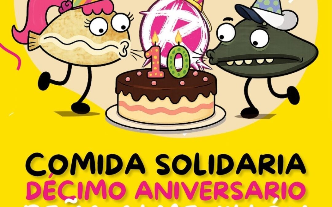La Peña ALME-JILLÓN celebra por todo lo alto su 10º aniversario. Comida solidaria en la Plaza Cachavas a favor de CanELA y Cantabria Acoge