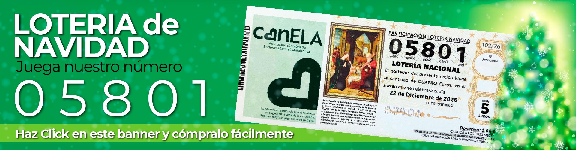 Lotería de Navidad CanELA 2026