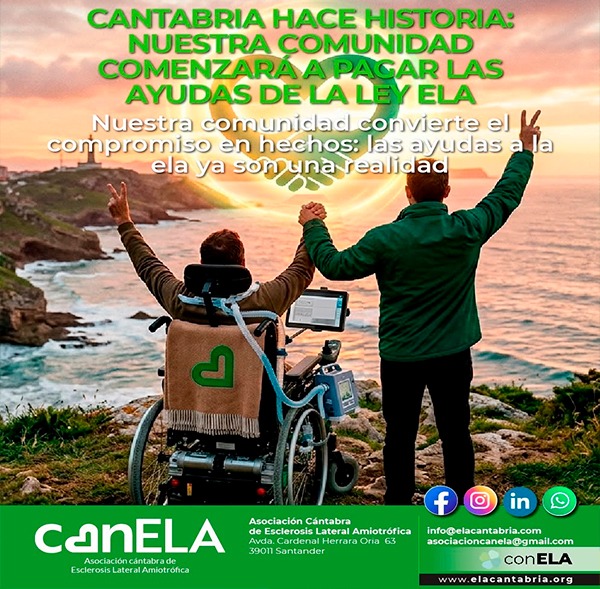 Cantabria comenzará a pagar las ayudas de la Ley ELA