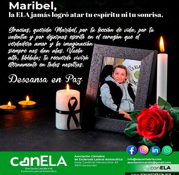 Maribel, la ELA jamás logró alar tu espíritu ni tu sonrisa